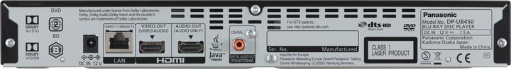 Actual product image Panasonic DP-UB450 (Bluray Player)