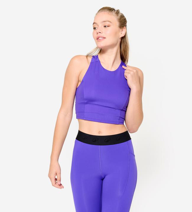 Image du produit Domyos Crop Top Damen enganliegend - violett (M)