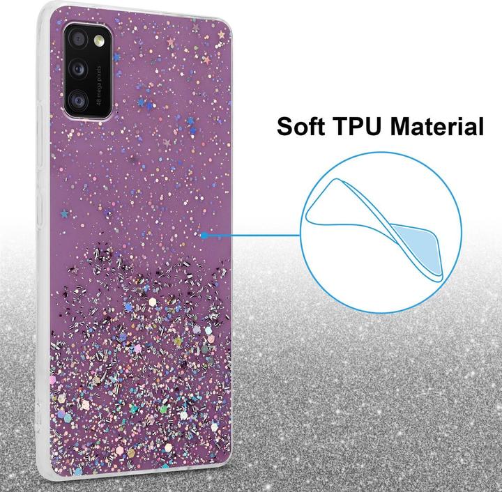 Image du produit Cadorabo Couverture TPU paillettes scintillantes (Samsung Galaxy A41)