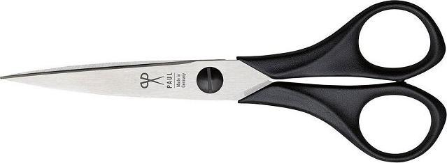 Paul 806 Papierschaar, precisieschaar, 16 cm lang, zwart (16 cm)