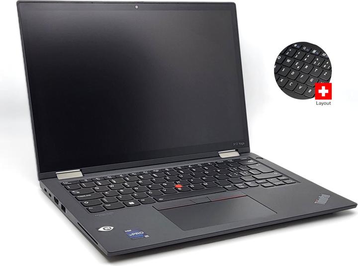 Actual product image Gisler Systems ThinkPad X13 Yoga G3 Touch (16 GB, 13.30", 512 GB, CH, B / Very good)
