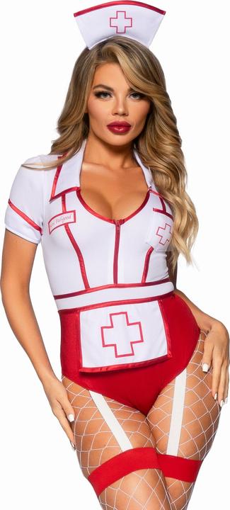 Immagine prodotto Leg Avenue Costume da infermiera sexy rosso/bianco S (S)