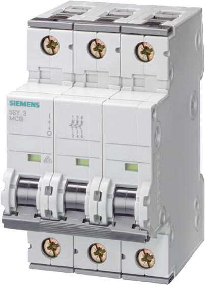 Siemens Interruttore automatico 10kA 3 poli C 0,5A