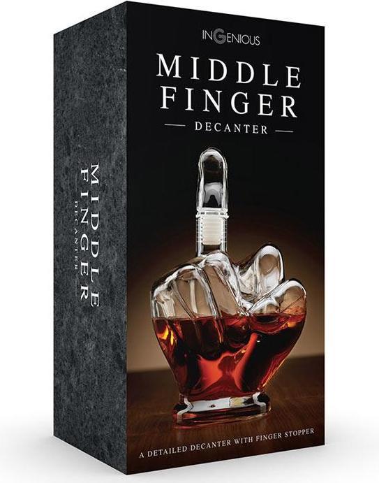 Produktbild TOP Whisky Karaffe Mittelfinger (1 l)