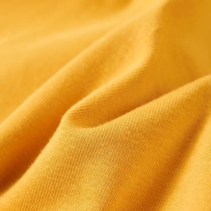 Actual product image VidaXL Children's long-sleeved shirt ochre 128,Material: 95 % cotton. 5 (128)