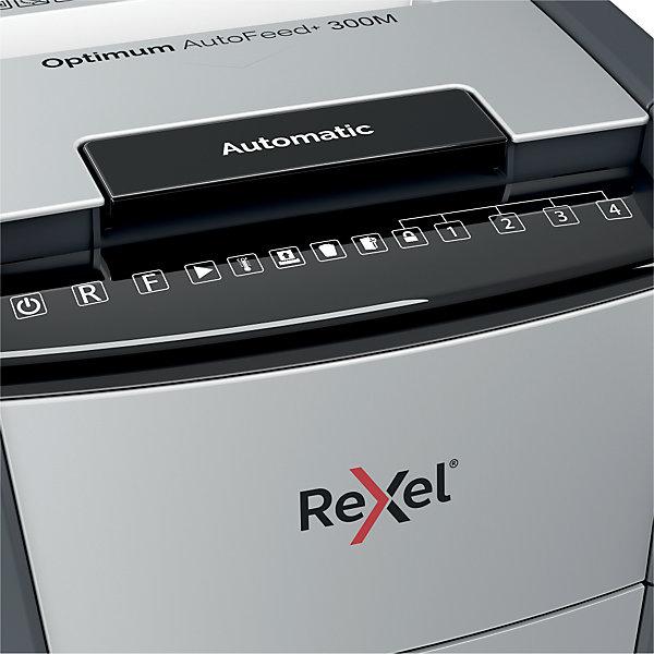 Immagine prodotto Rexel Optimum AutoFeed+ 300M Shredder micro cut 2 x 15 mm 60 l Numero di fogli (max.): 300 Secure (Microtaglio)