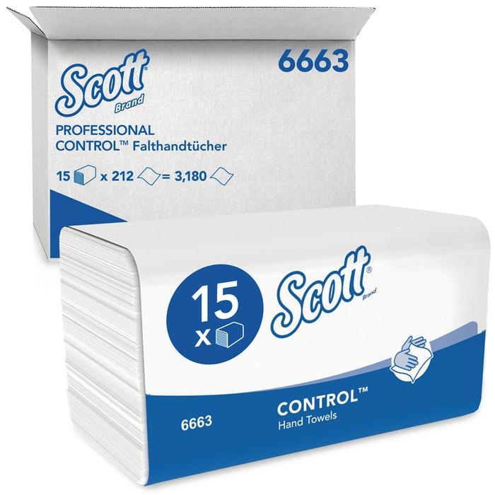 Actual product image Kleenex Hand towels 6663 1-ply, embossed white L315xW215approx.mm suitable for 9000 474 108 (1 x)