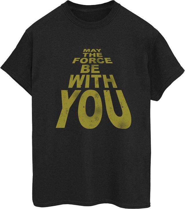 Produktbild Star Wars May The Force Be With You Boyfriend Fit TShirt (4XL)