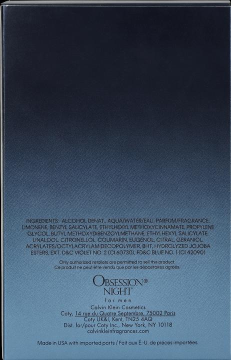 Image du produit Calvin Klein Nuit de l'obsession (Eau de toilette, 125 ml)