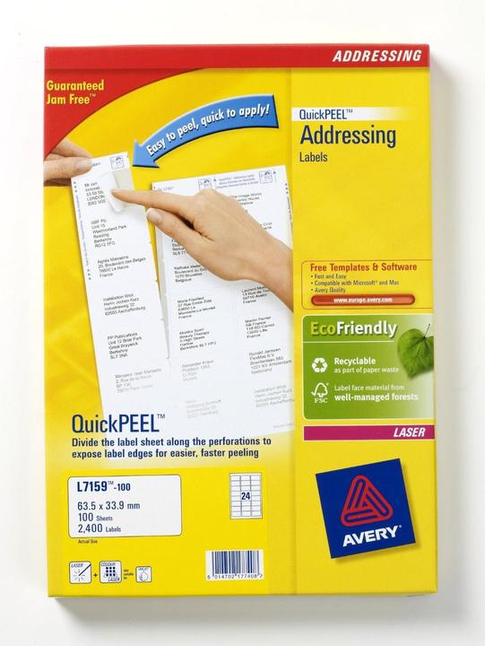 Produktbild Avery Adressetiketten