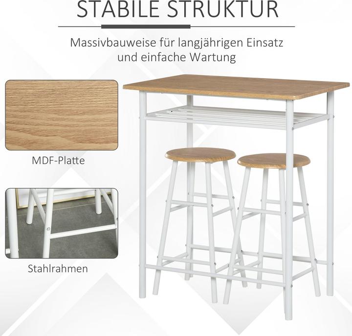 Immagine prodotto Jamb Set di tavoli da bistrot (80 x 50 x 90 cm)