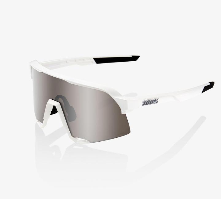 Actual product image 100% S3 Glasses Matte White (Mat white, Silver)