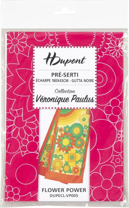 H Dupont Sciarpa di seta Flowerpower