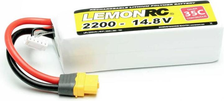 Actual product image Pichler Model battery pack (LiPo) 14.8V 2200 mAh Cell count: 4 35 C Softcase XT60 (14.80 V, 2200 mAh)