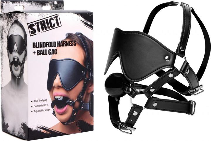 Image du produit XR Brands Kopfgeschirrr mit Augenbinde und Knebel