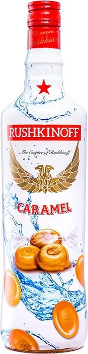 Actual product image Rushkinoff Caramelo vodka-based liqueur
