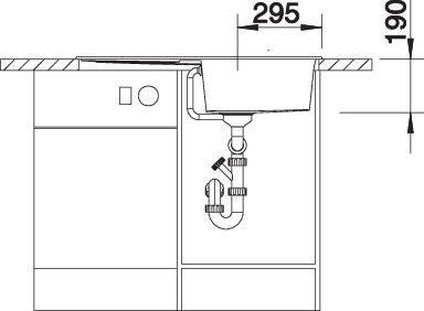 Produktbild Blanco Metra 5 S (Aufsatzspülbecken, 50 cm, 86 cm)