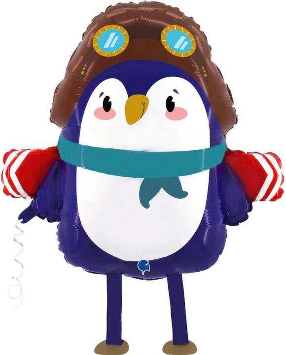 Actual product image Grabo Balloons XL Pilot Penguin Air Walker balloon (filled with helium) (copy)