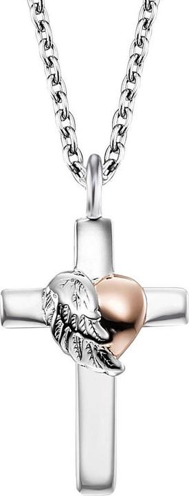 Immagine prodotto Engelsrufer ERN-CROSSHEART-BIR Collana da donna con croce da 40 mm, regolabile (Argento 925, 44 cm)