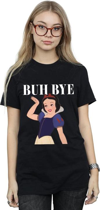Actual product image Disney Womens/Ladies Princess Snow White Buh Bye Cotton Boyfriend T-Shirt (L)