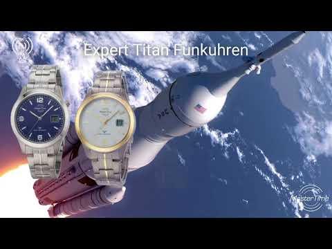 Immagine prodotto Master Time MTGT-10349-22M Radio Expert Serie Titan Uomo 42mm (Lunetta girevole, Orologio radiocontrollato, Orologio da polso analogico, Orologio digitale, 42 mm)