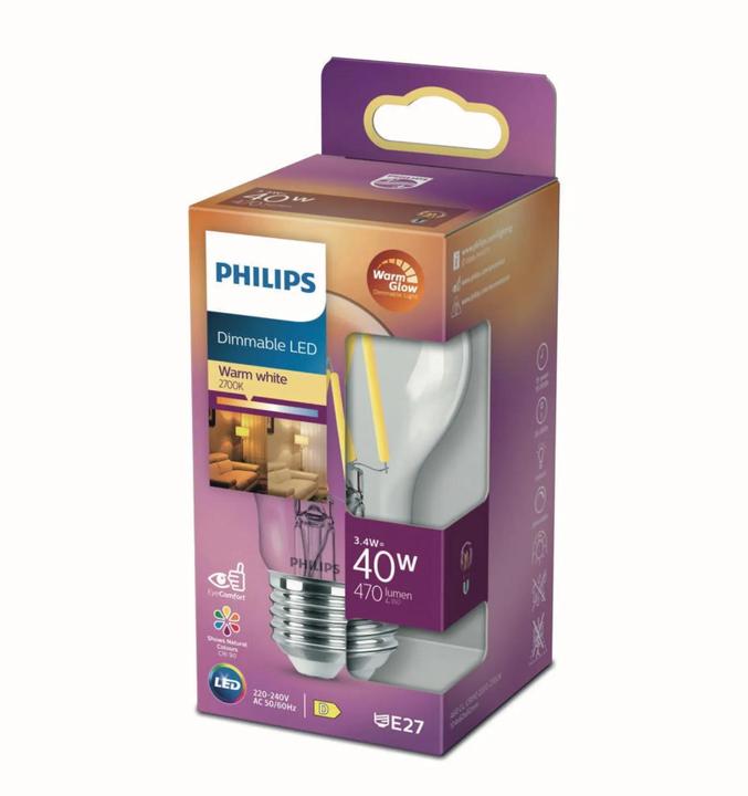 Actual product image Philips Lamp (E27, 3.40 W, 470 lm, 1 x, D)