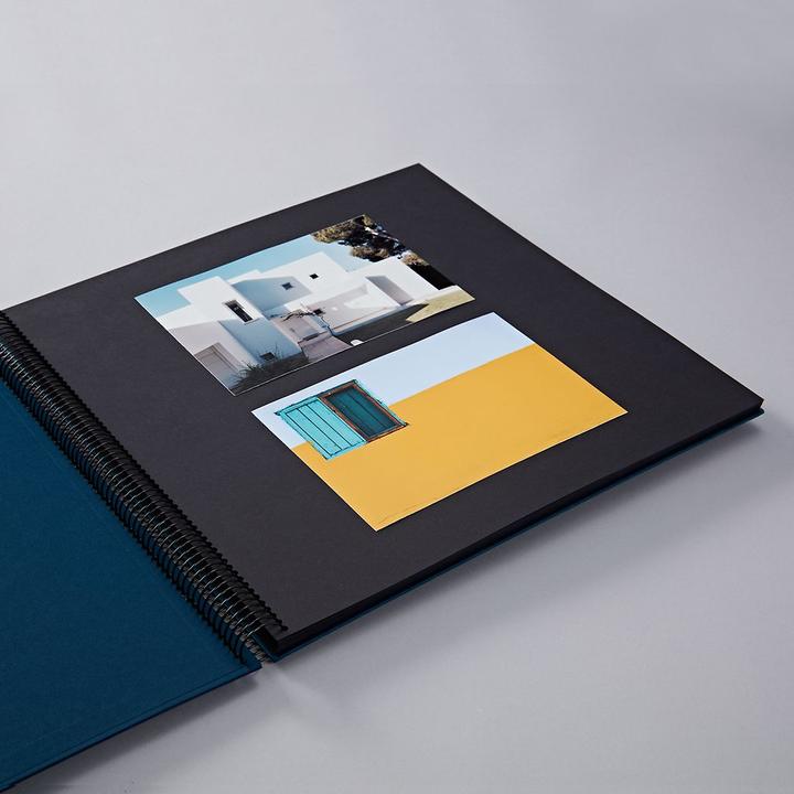 Image du produit Semikolon Album photo 34.5 x 33.2 cm bleu, 50 noir (10 x 15 cm, 13 x 18 cm, 9 x 13 cm)