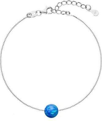Evolution Group Charming bracelet withue synthetic opal 13019.3ue (L) (Synthetischer Opal)