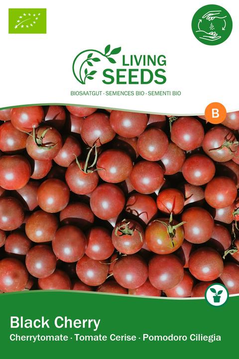 Produktbild Living Seeds Kirschtomate, black Cherry (Gemüsesamen)