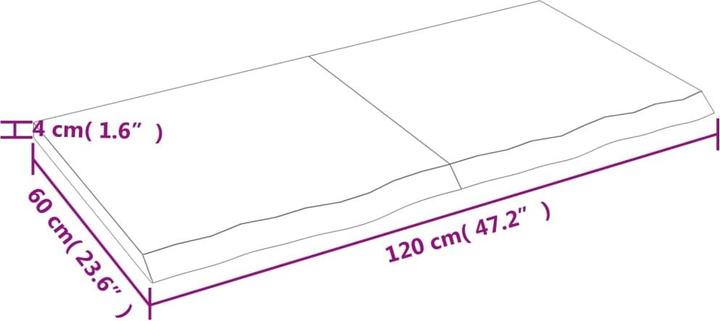 Image du produit VidaXL Gianna (120 x 60 x 4 cm)