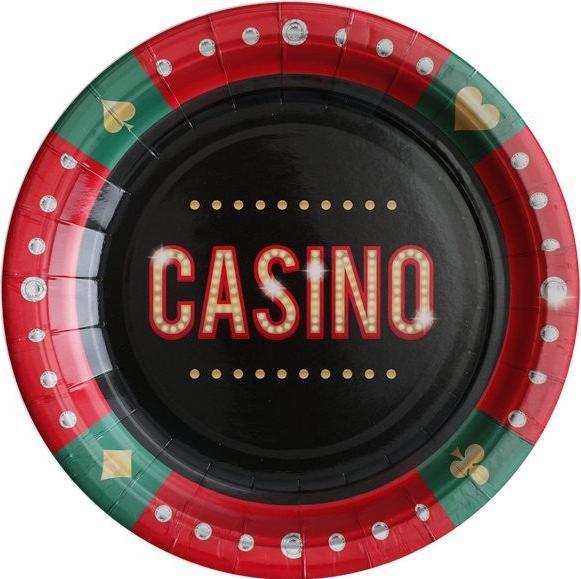 Produktbild Santex Casino Party Papier Teller