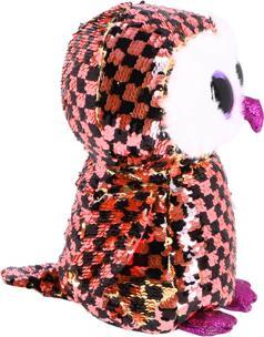 Actual product image Ty Flippables Checks Owl TY36785 (23 cm)