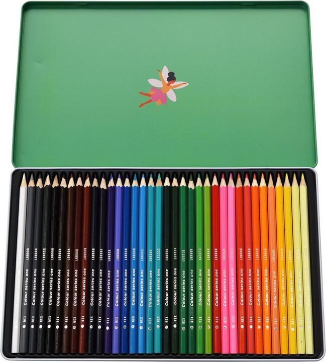 Immagine prodotto Rex London scatola di 36 matite colorate fairies in the garden (Rosso, Verde, Nero, Bianco, Giallo, Blu, 36 x)