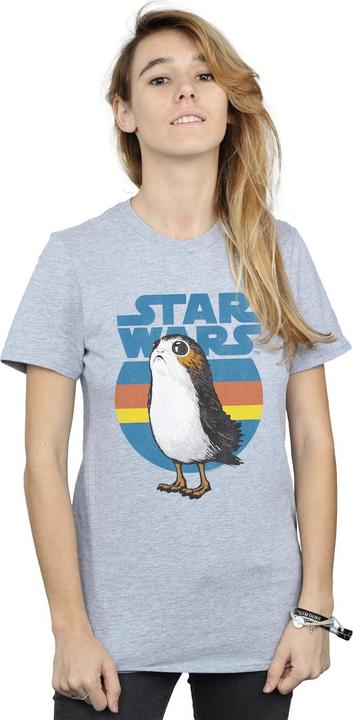 Actual product image Star Wars Womens/Ladies The Last Jedi Porg Cotton Boyfriend T-Shirt (XXL)