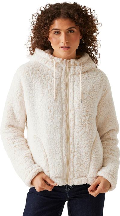 Actual product image Regatta Womens/Ladies Zelpha Fluffy Hooded Fleece Jacket (40 D)