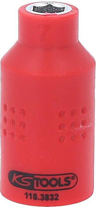 Produktbild KS Tools 3/8" Isolierte Stecknuss (7 mm)