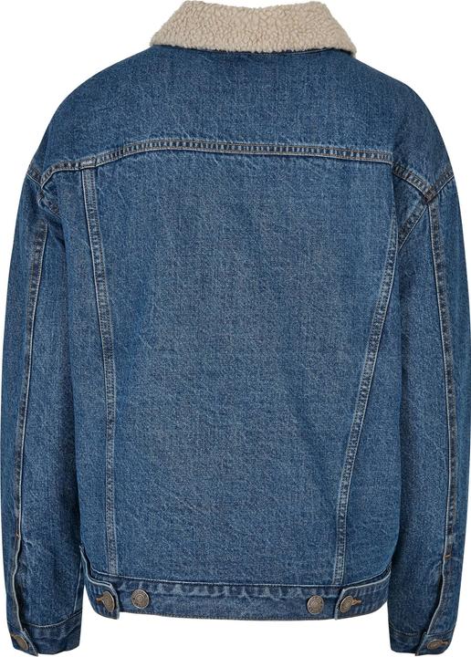 Actual product image Urban Classics Ladies Oversized Sherpa Denim Jacket (4XL)