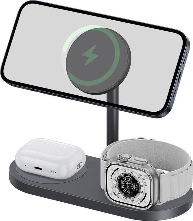 Benks Caricabatterie senza fili W15 3 in 1 - Tarnish (30 W)
