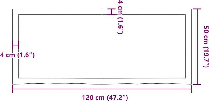 Immagine prodotto VidaXL Saba (120 x 50 x 4 cm)