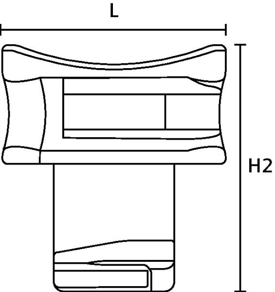 Produktbild HellermannTyton ACFM5W8PT4,5 Kabelbindersockel Profilschiene 151-03245 schlagzäh Schwarz 25 St. (Befestigungsschlaufen, 17.50 mm, 25 Stk.)