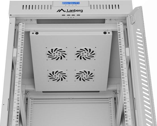 Actual product image Lanberg rack cabinet 22U 600x800 glass (10.87 RU, 19 inch rack)