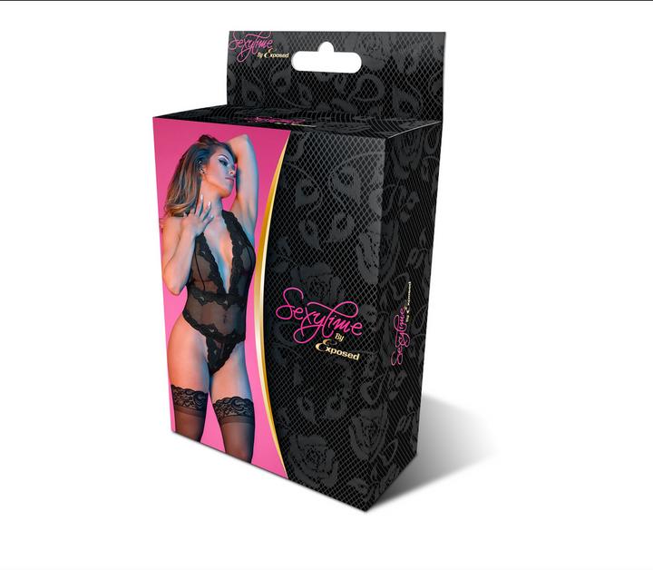 Produktbild Magic Silk Deep Plunge Halter Teddy (S/M)