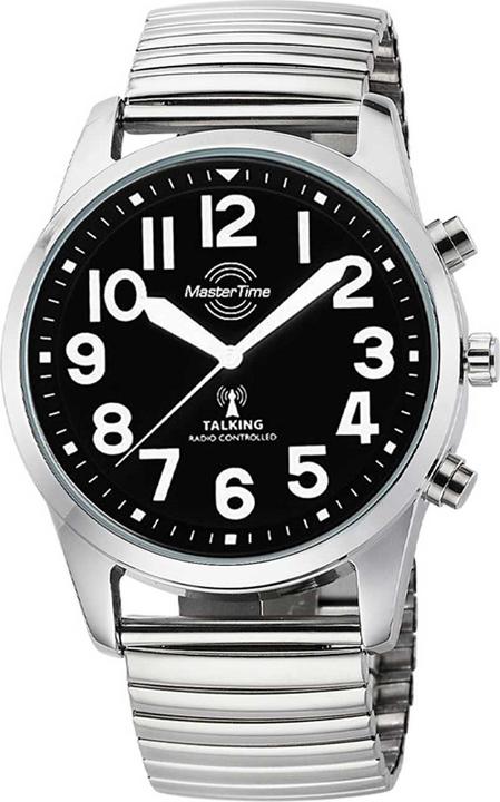 Master Time MTGA-10869-22Z Herrenuhr Talking sprechende Funk-Armbanduhr 43mm (Funkuhr)