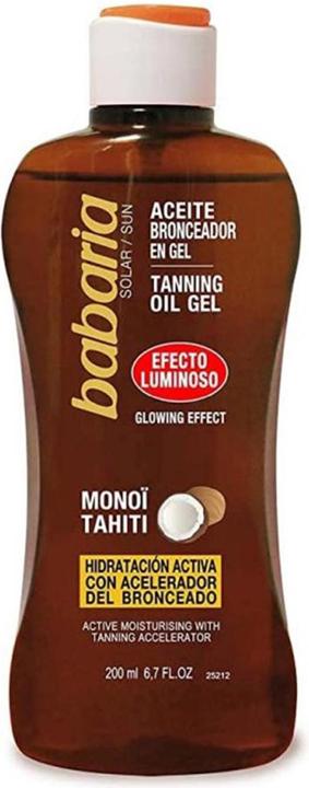 Babaria Tanning Oil Gel Glowing Effect 100ml (Selbstbräunungsöl, 100 ml)
