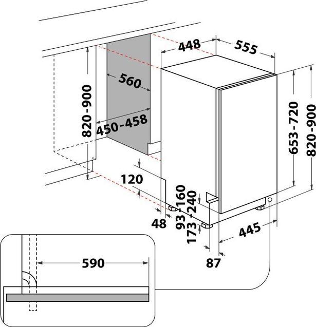 Actual product image Indesit Zmywarka do zabudowy DSIO3M24CS