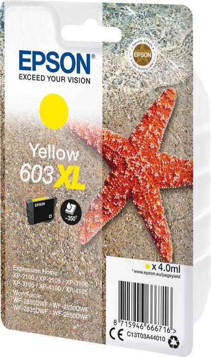 Immagine prodotto Epson Confezione singola di inchiostro 603XL (Y)