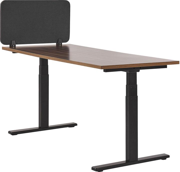 Image du produit Beliani Cloison de bureau gris foncé 80 x 40 cm WALLY (80 x 40 cm)