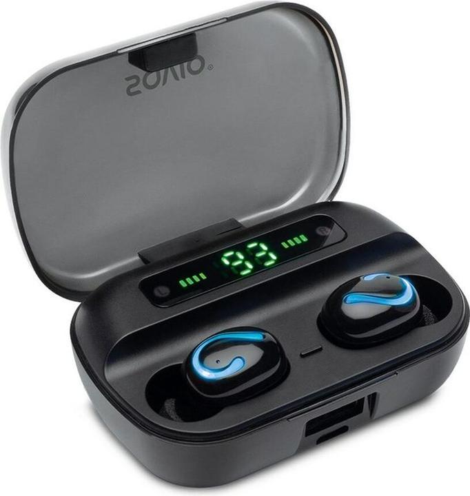 Actual product image Savio TWS-06 Bluetooth 5.0 + EDR Headphones & Headset in Ear Black (120 h, Wireless)