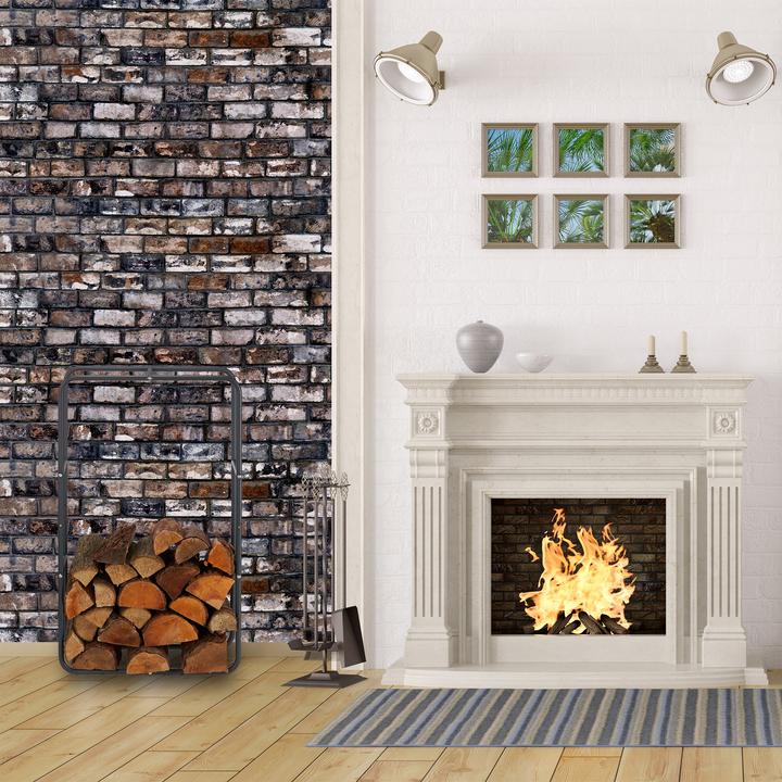 Image du produit Relaxdays Porte-bûches de de cheminée (40 x 25 x 100 cm)