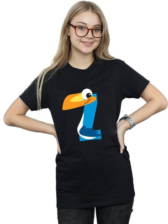 Actual product image Disney Womens/Ladies Alphabet Z Is For Zazu Cotton Boyfriend T-Shirt (S)